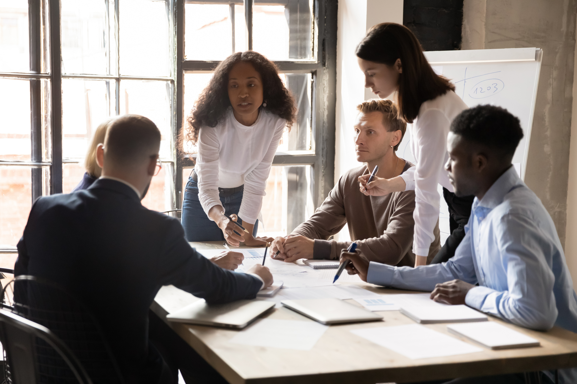 Image of people planning for the business